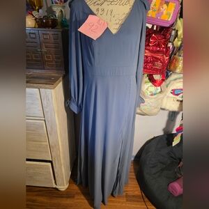NWT Ever Pretty Blue Floor Length Dress Size 3x US 14